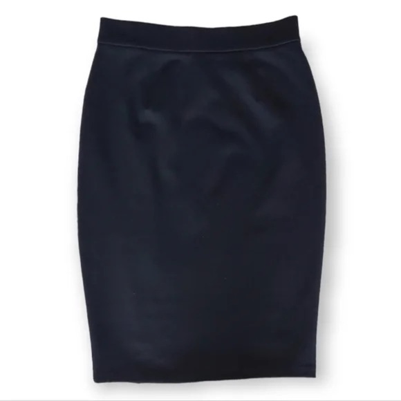 NWOT Michael Kors Black Pencil Skirt with Zipper Design Size 6 - Picture 3 of 3